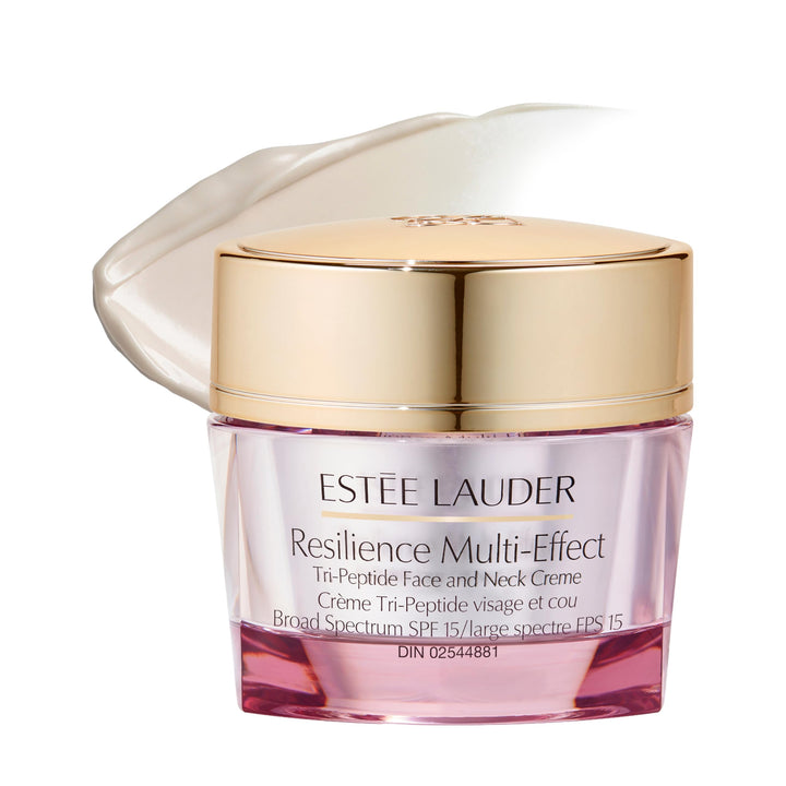 Estée Lauder front packaging showing jar and label, conveys premium protection
