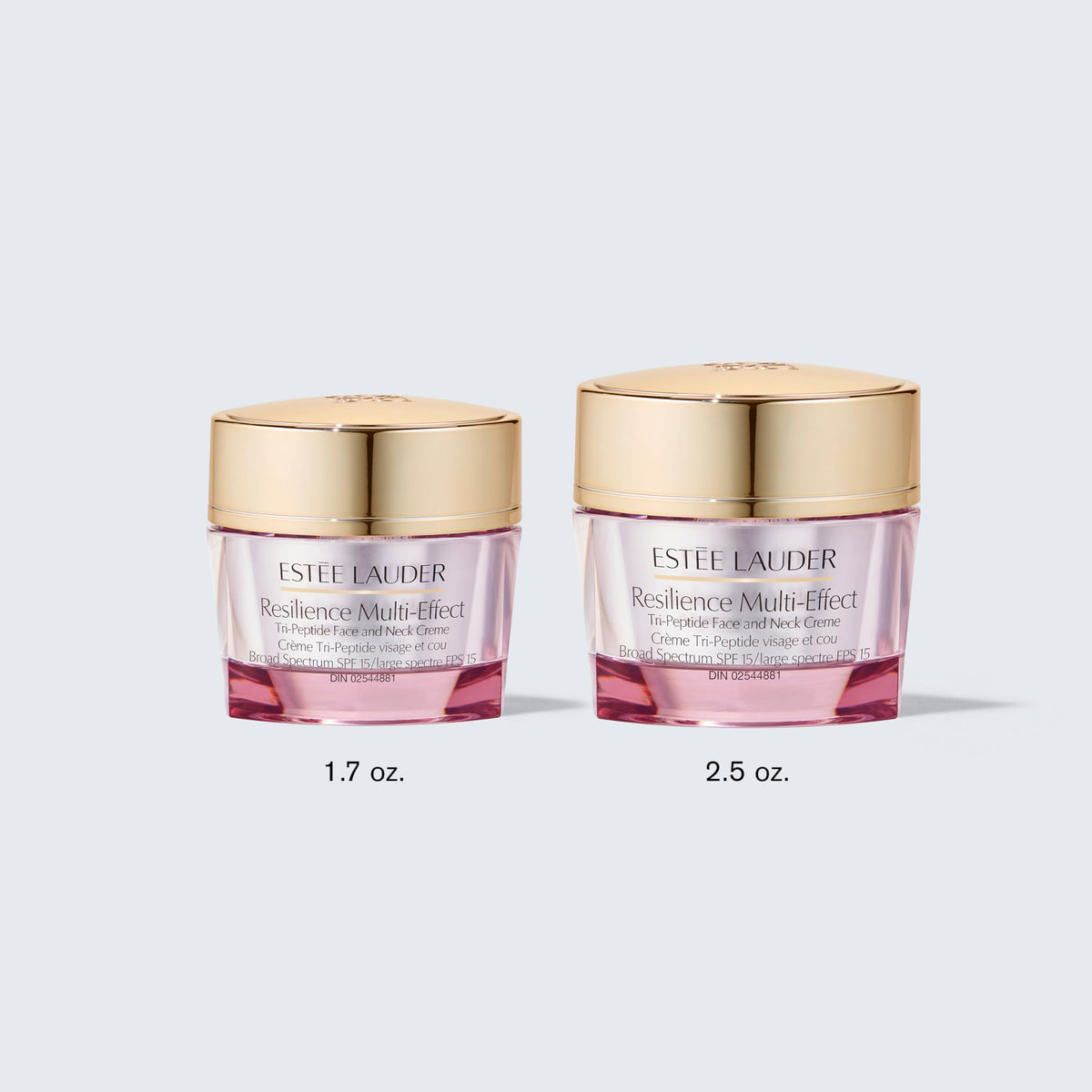 Estée Lauder on bathroom counter with mirror, suggests daily morning routine benefit