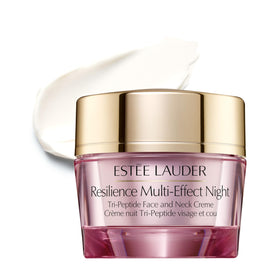 Estée Lauder jar front view showing elegant packaging and brand benefit