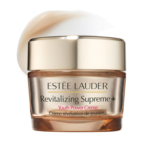 Estée Lauder jar front view showing packaging and premium finish benefit