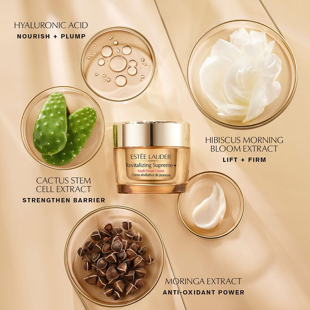 Estée Lauder product applied to neck illustrating gentle, firming application