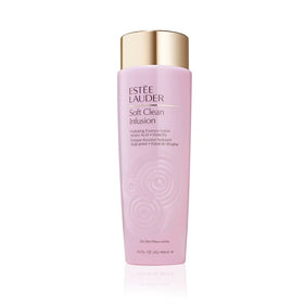 Estée Lauder bottle front view showing brand and hydrating essence benefits