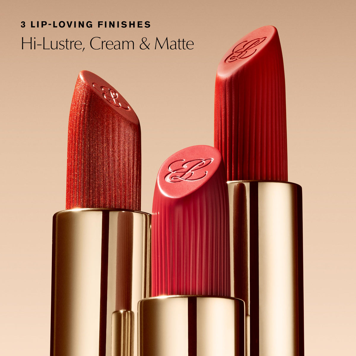 Estée Lauder open case detail revealing gold finish and elegant magnetic closure