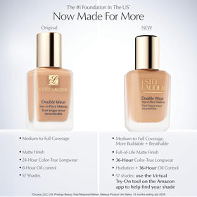 Estée Lauder texture close-up showing lightweight, blendable formula