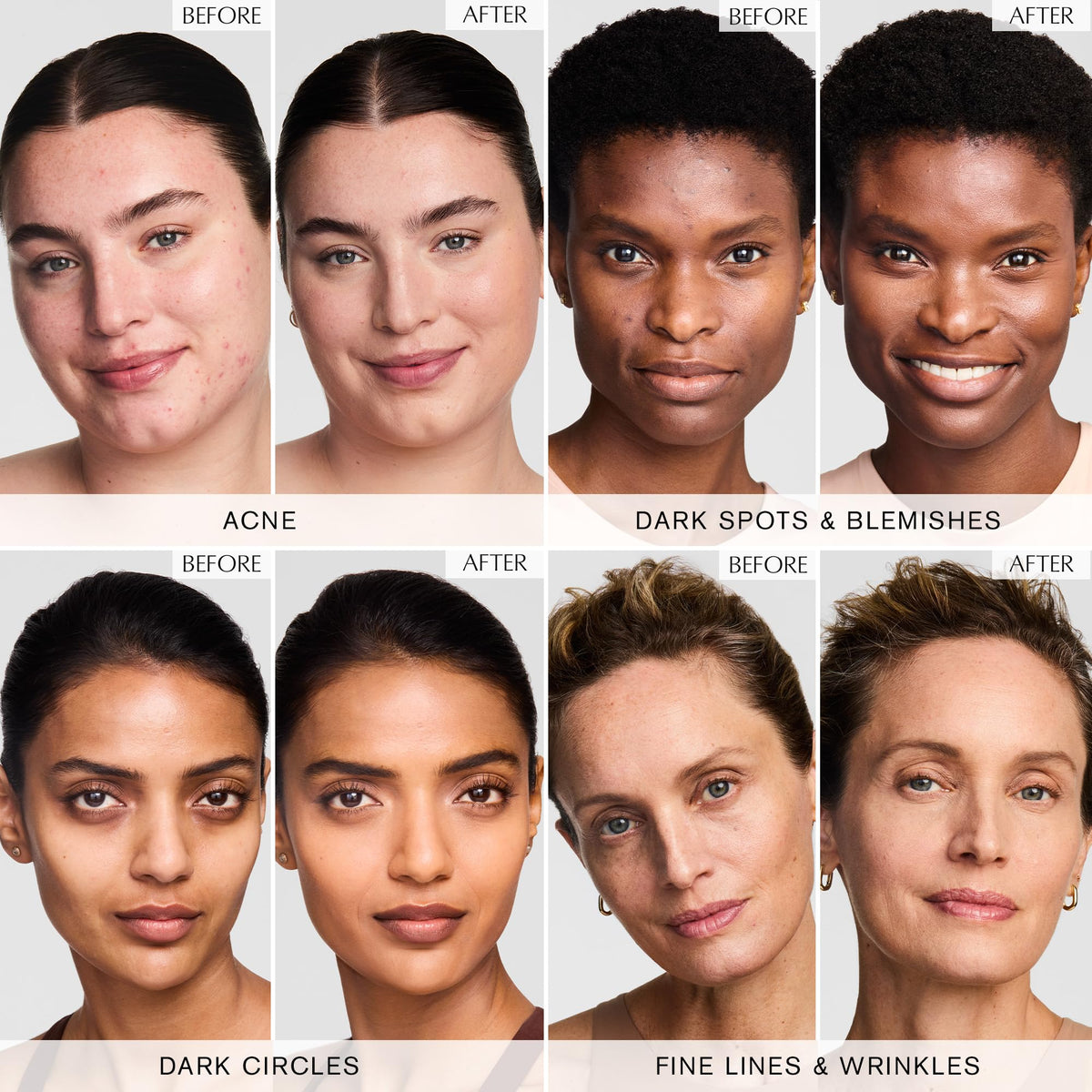 Estée Lauder concealer texture swatches on skin demonstrating blendability