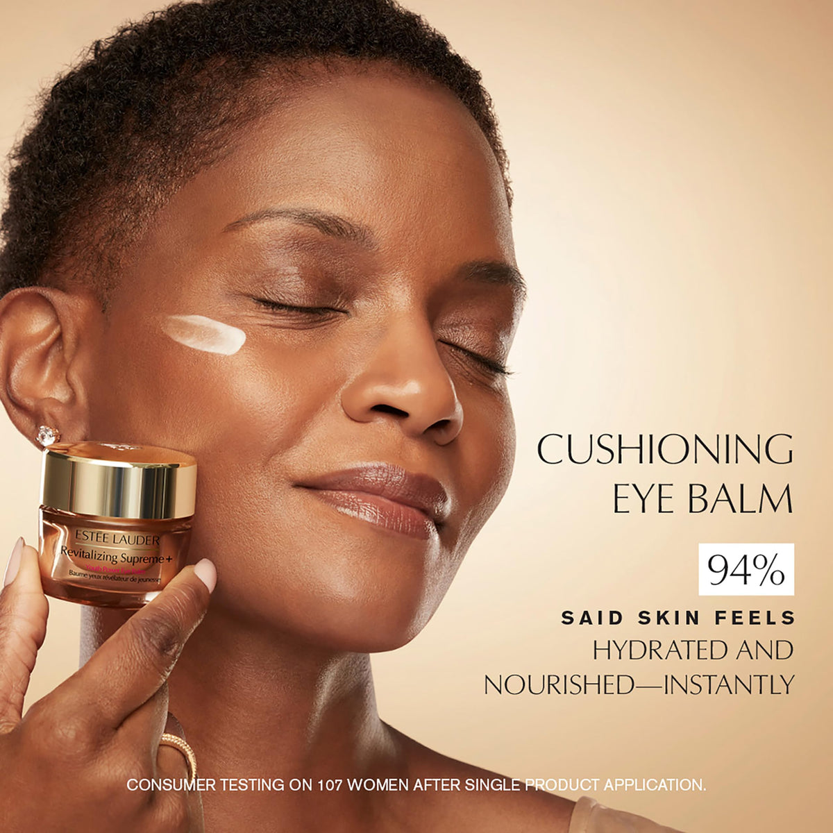 Estée Lauder balm texture close-up demonstrating rich, hydrating consistency