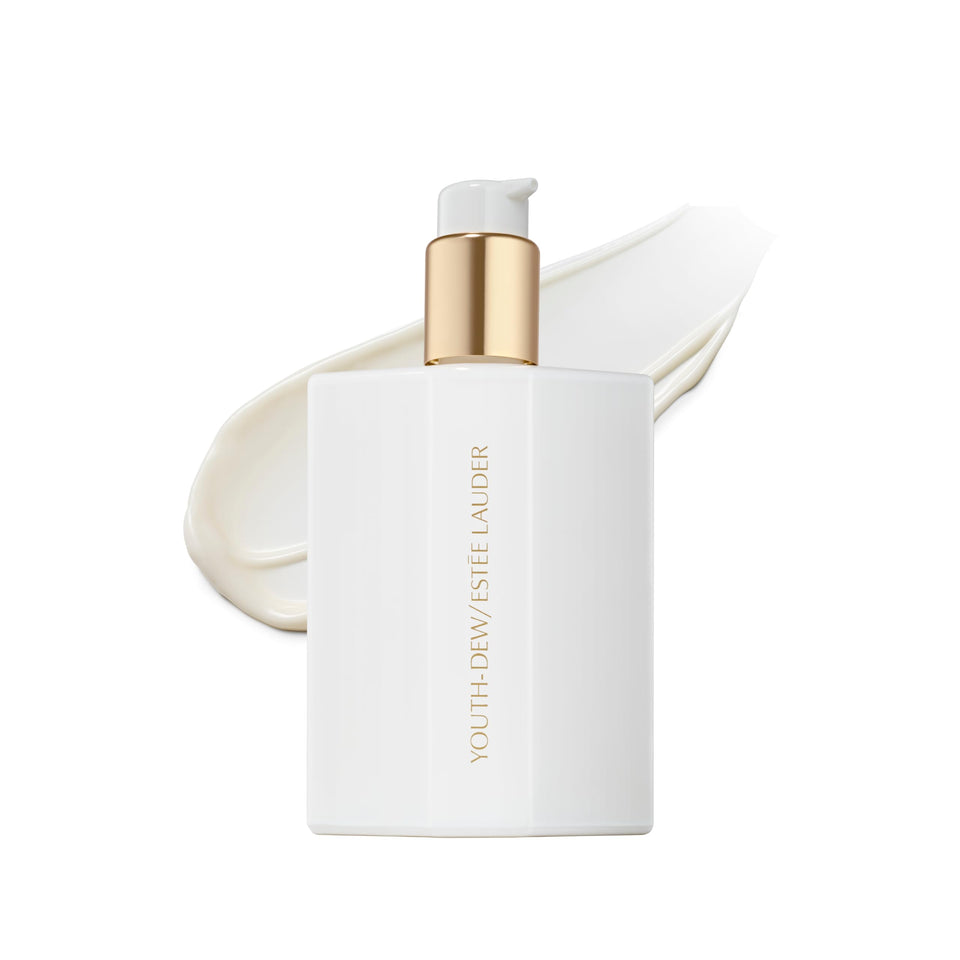 Estée Lauder Youth‑Dew front bottle showing elegant label and size benefit