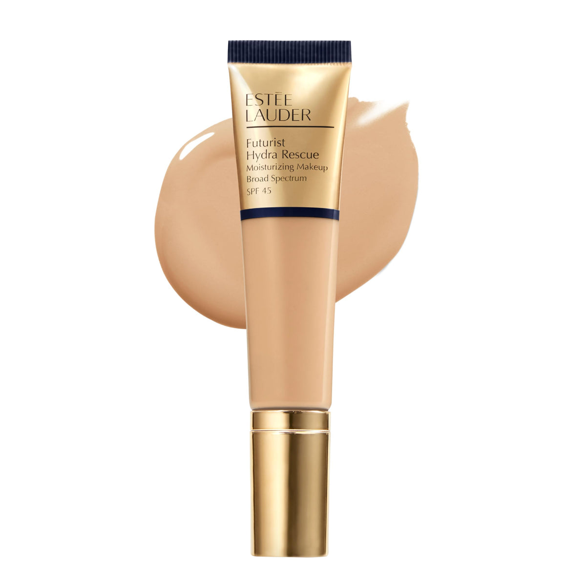 Estée Lauder Futurist front packaging showing SPF 45 and shade 3W1 Tawny for confidence