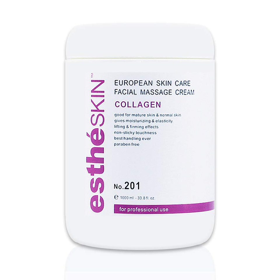estheSKIN front packaging showing 1000 ml professional tub and easy scoop benefit