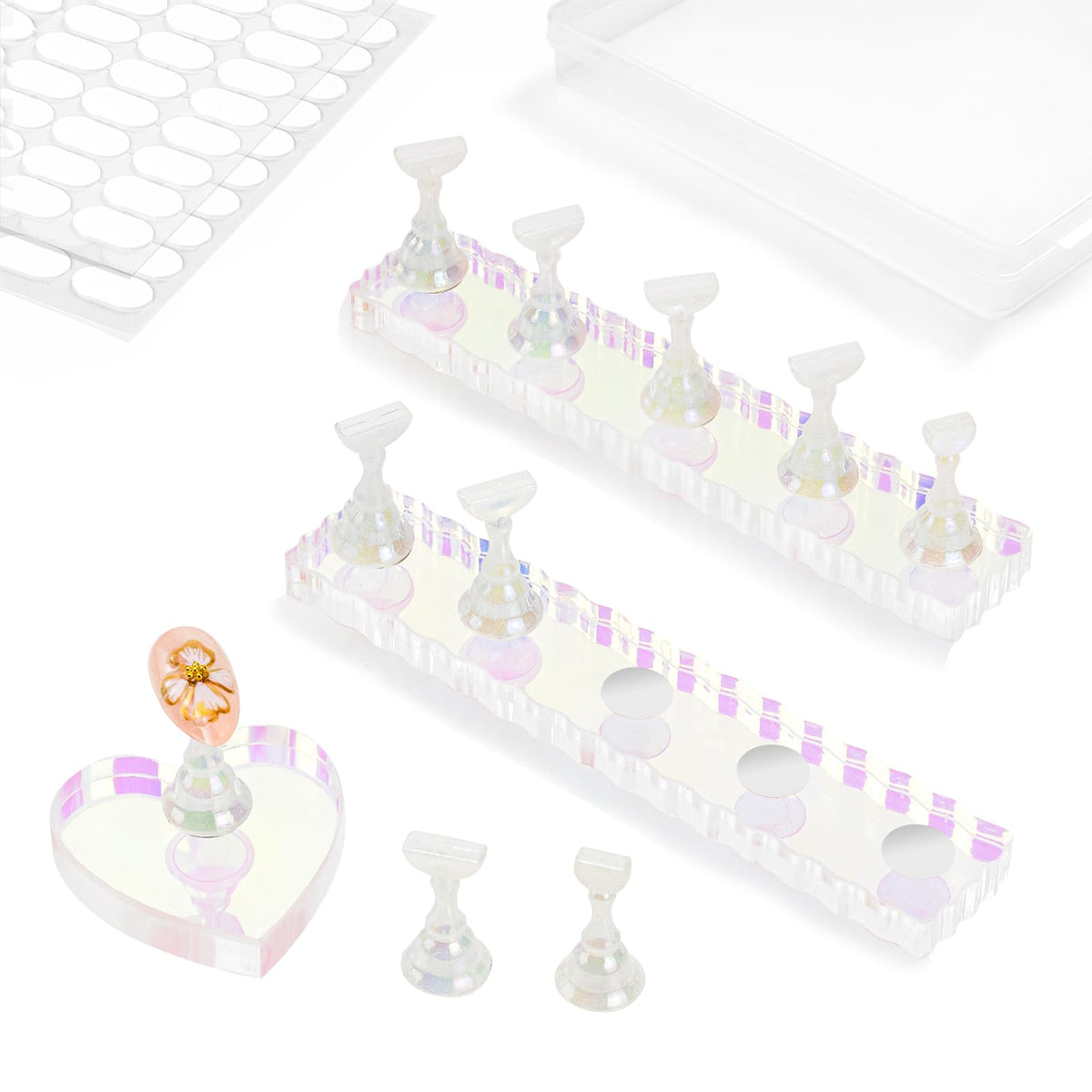 ESUOHYM front packaging showing aurora and white stands, professional presentation benefit