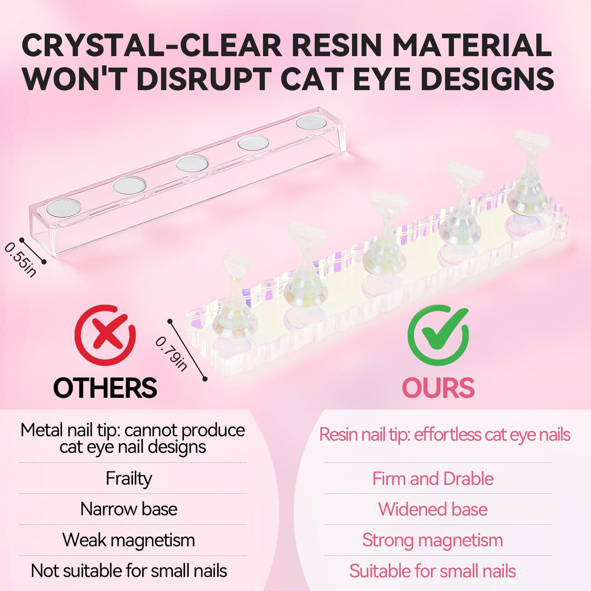 ESUOHYM double-sided tape sheet with tips arranged, fast setup and tidy adhesion