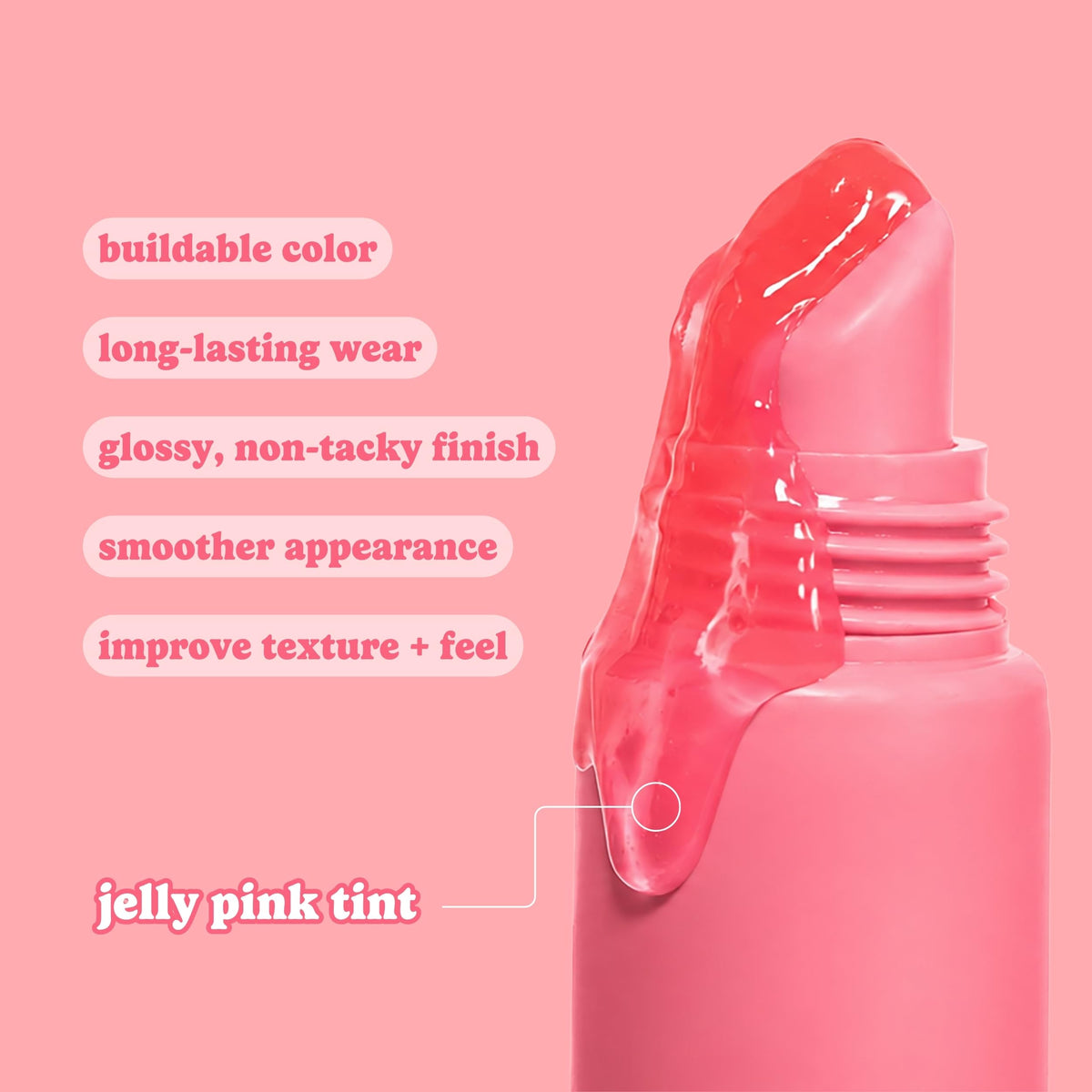ESW Beauty tint build comparison showing one to three layered intensities