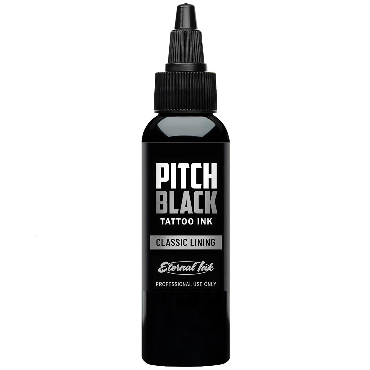 Eternal Ink bottle cap and nozzle shown for controlled dispensing and hygienic use