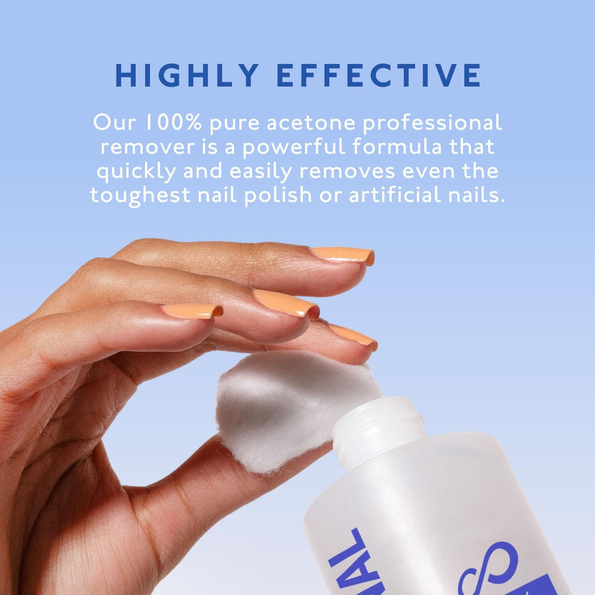 Eternal size scale bottle in hand showing 16 fl oz professional supply