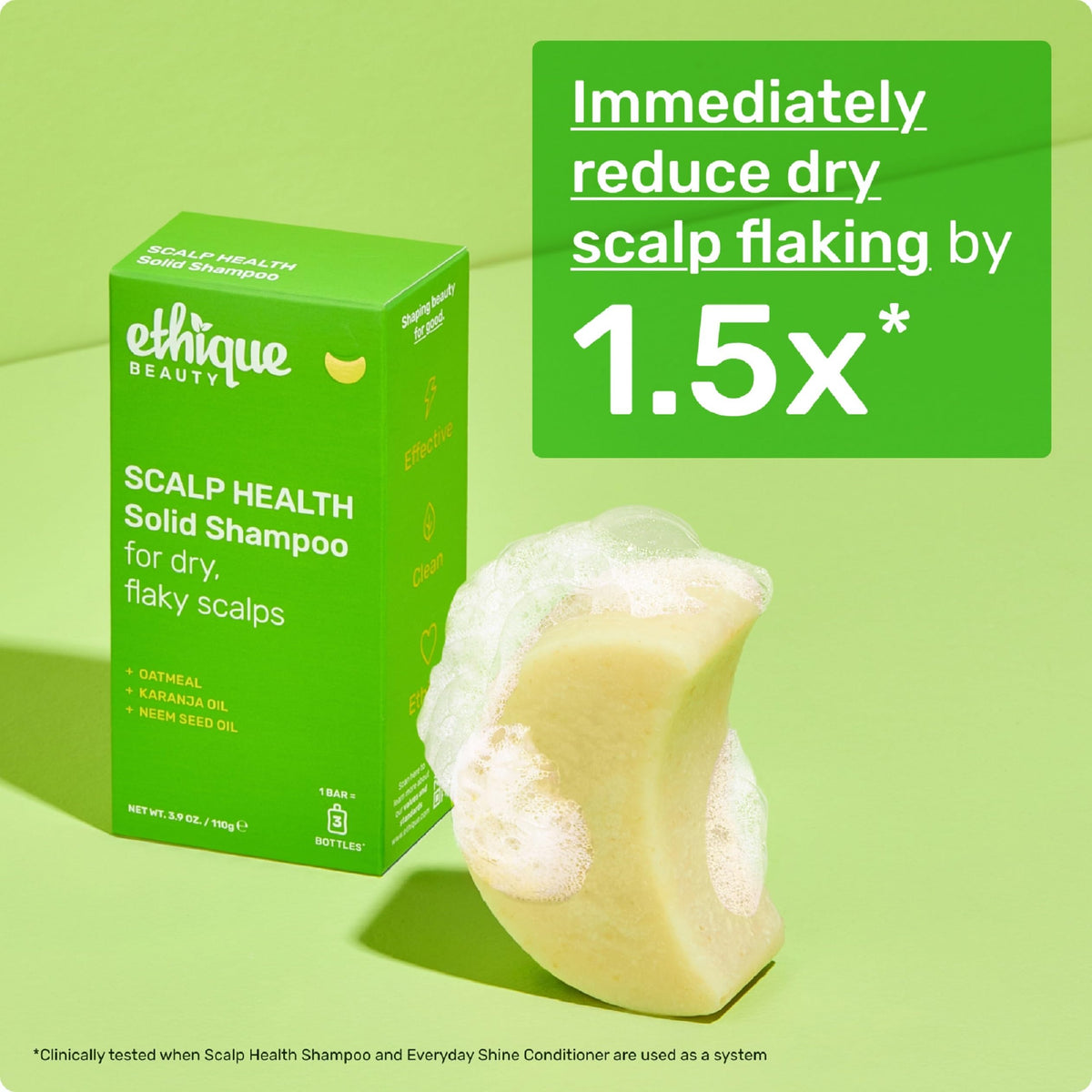 Ethique shampoo bar inside travel pouch ideal for trips and gym bags