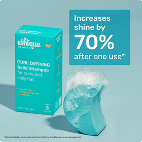 Ethique bar inside travel toiletry bag demonstrating spill-free convenience