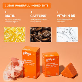 Ethique bar generating creamy lather demonstrating effective, lightweight cleansing