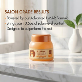 ETNIKER used with a diffuser to enhance curl shape and volume