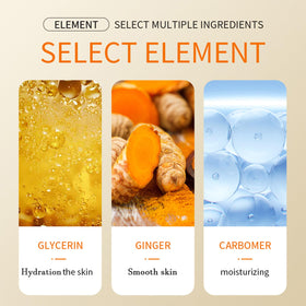 Etuanxi turmeric face wash bottle dispensed to show gentle cleansing benefit