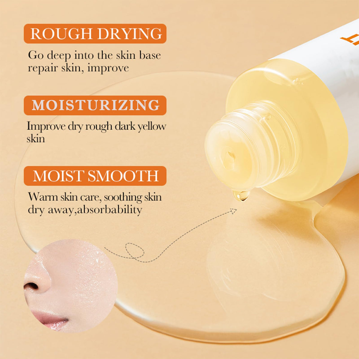 Etuanxi toner bottle held to demonstrate refreshing, pore-prepping effect