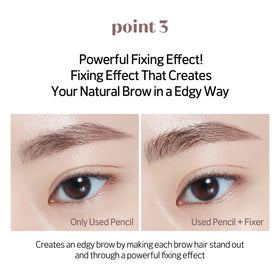 ETUDE bare edge lifestyle vanity shot showing convenient daily brow touch-ups