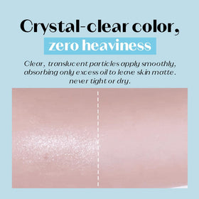 ETUDE before and after cheek comparison highlighting reduced shine benefit