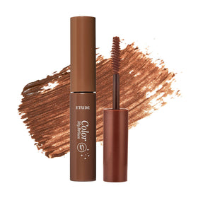 ETUDE Color My Brows front packaging showing shade and compact tube, clear product ID and benefit