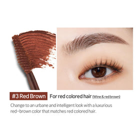 ETUDE Color My Brows wand detail with fine brush tip for precise application and groomed brows