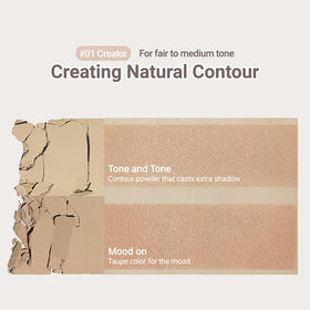 ETUDE closeup of powder texture demonstrating velvety blendable finish
