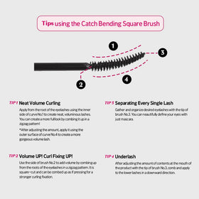 ETUDE dense bristles detail highlighting volumizing separation benefit