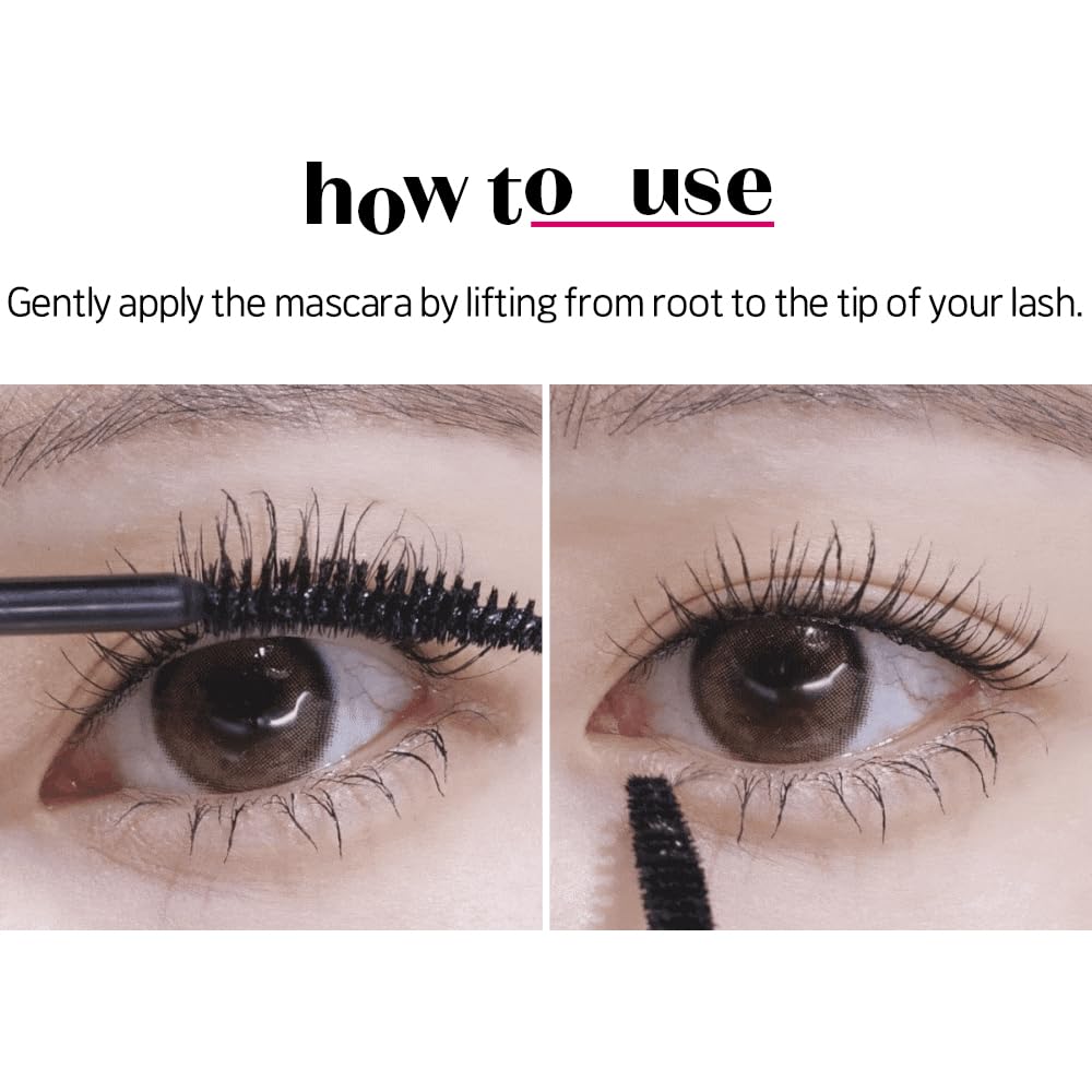 ETUDE mascara applied in lifestyle setting illustrating daytime wear