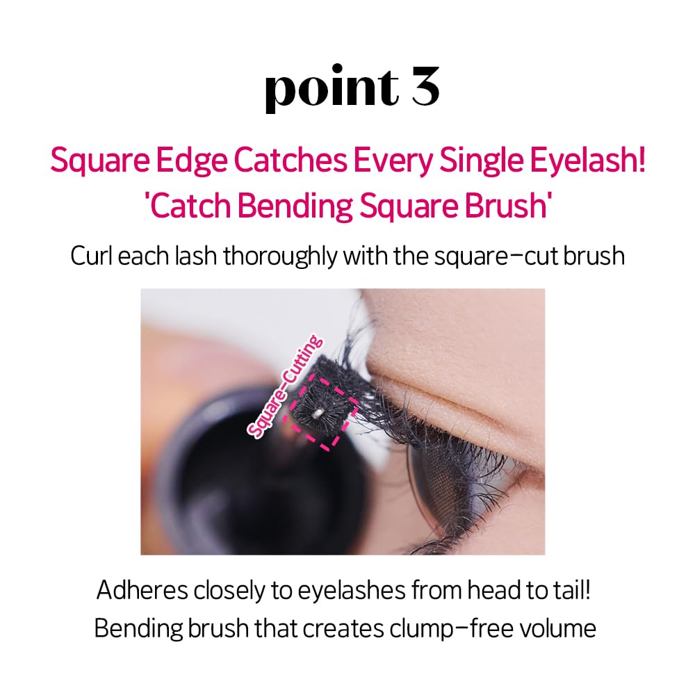 ETUDE mascara waterproof test demonstrating smudge-resistance benefit