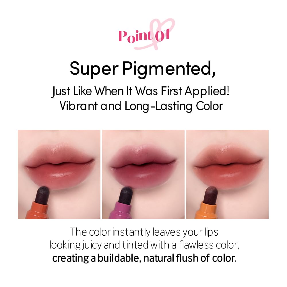 ETUDE watery texture swatch displaying hydrating glossy finish