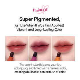 ETUDE watery texture swatch displaying hydrating glossy finish