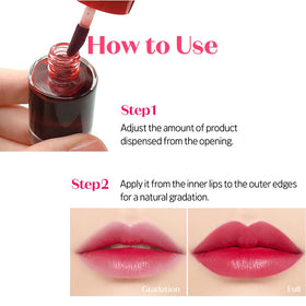 ETUDE orange tube close-up emphasizing bright hue and lightweight feel
