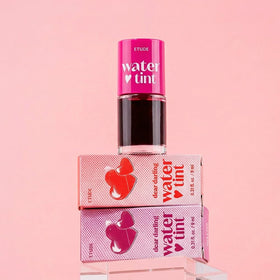 ETUDE swatch texture on forearm illustrating smooth, buildable color payoff
