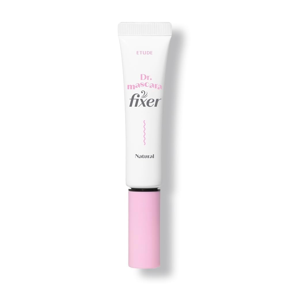ETUDE front bottle view showing compact transparent lash fixer and neat packaging