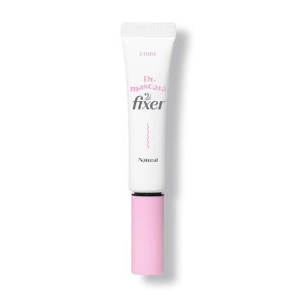 ETUDE front bottle view showing compact transparent lash fixer and neat packaging