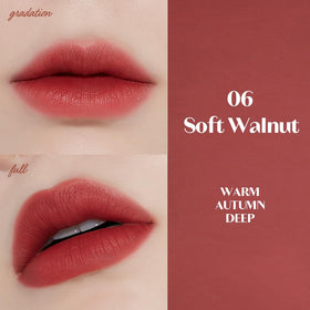ETUDE arm swatch of Soft Walnut illustrating rich true-to-tone pigment