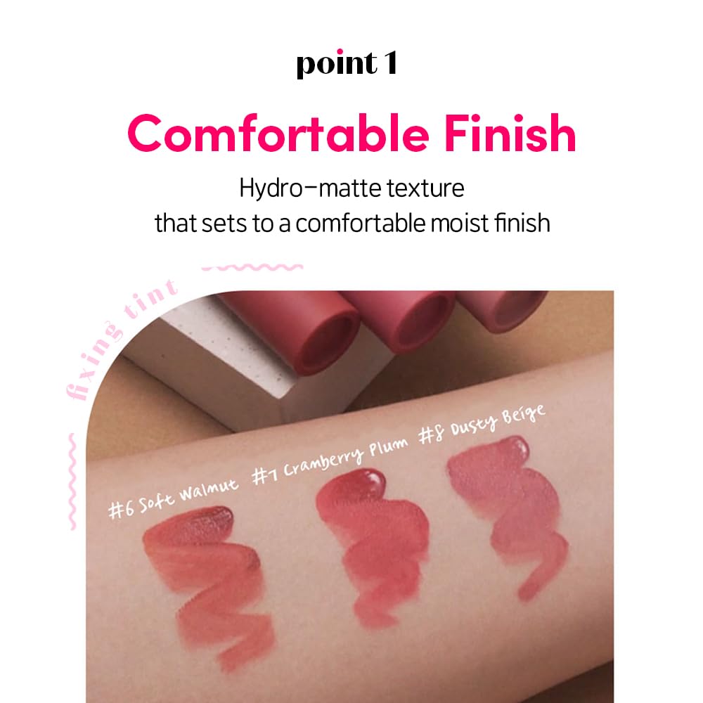 ETUDE close-up on lips wearing Soft Walnut for natural everyday look