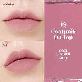 ETUDE swatch of Cool Pink on skin showing high pigmentation and smooth coverage