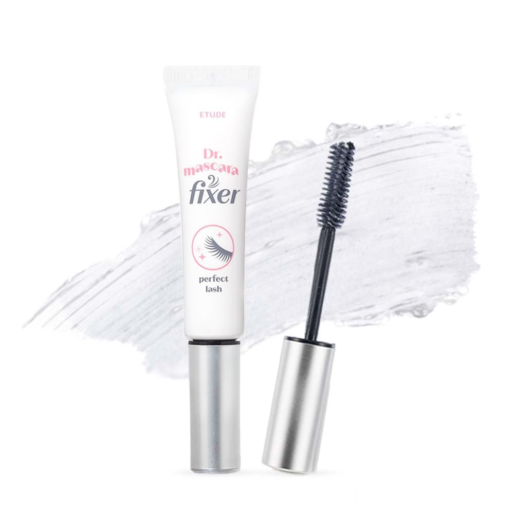 ETUDE front packaging showing clear mascara fixer and product benefit