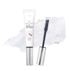 ETUDE front packaging showing clear mascara fixer and product benefit