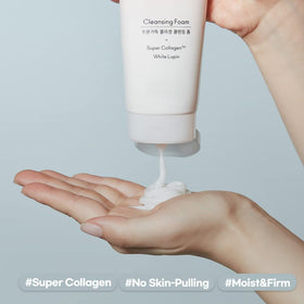 ETUDE pump close-up dispensing foam, shows easy application benefit