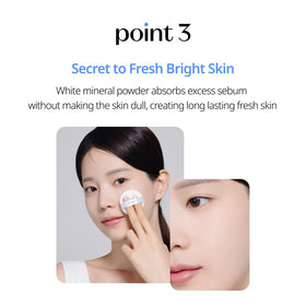 etude compact placed inside a makeup bag for on-the-go touch-ups