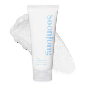 ETUDE front packaging showing cleanser bottle and clear calming design benefits gentle care