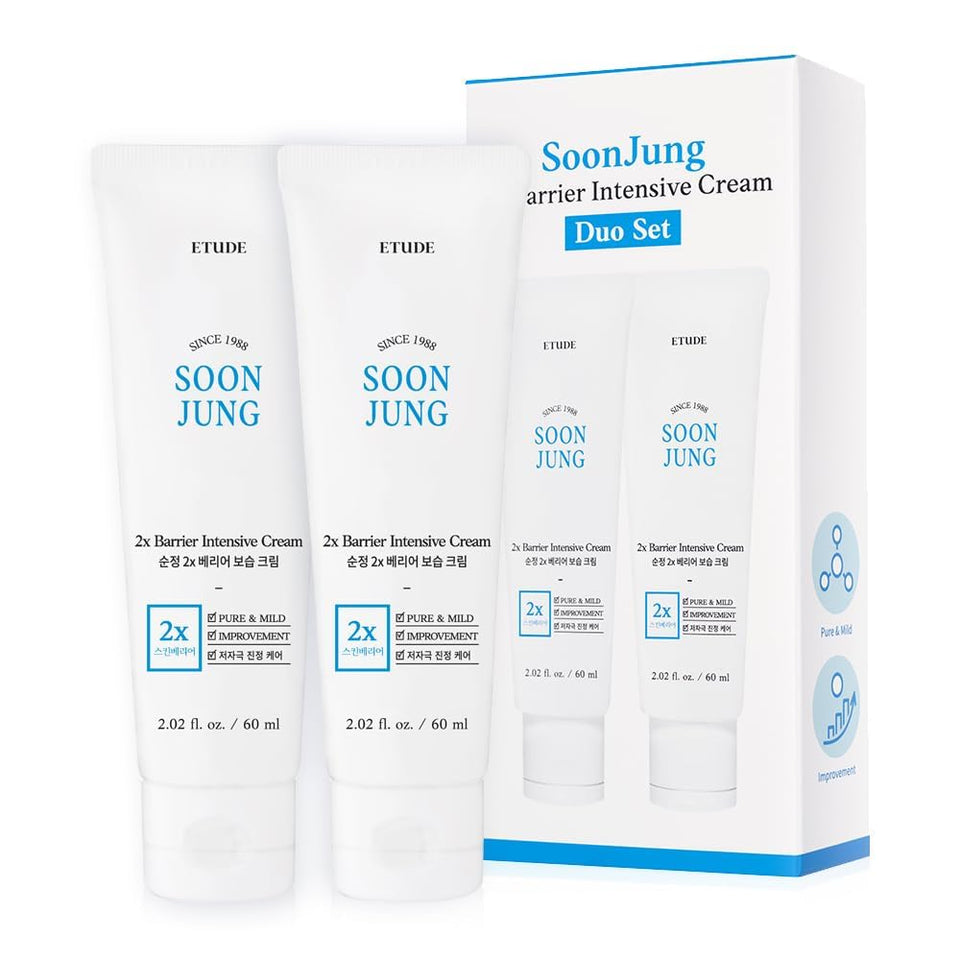 ETUDE front packaging showing visible duo set and calming design benefit