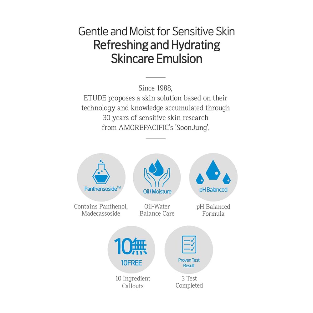 ETUDE SoonJung emulsion texture close-up showing lightweight, fast-absorbing feel
