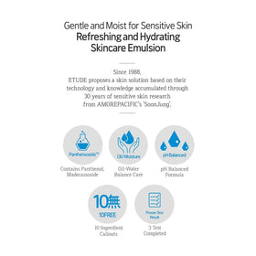 ETUDE SoonJung emulsion texture close-up showing lightweight, fast-absorbing feel