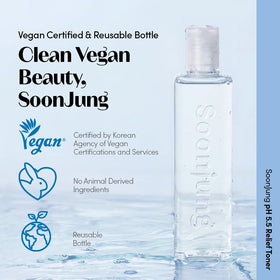 ETUDE soaked cotton pad application illustrating gentle hydration benefit